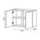 Pragma  2-Door Matt White 800mm x 320mm x 550mm Flat Packed Kitchen Wall Unit