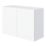 Pragma  2-Door Matt White 800mm x 320mm x 550mm Flat Packed Kitchen Wall Unit