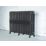 Arroll 760mm x 1074mm 6387BTU Black / Silver Cast Iron 3 Column Radiator