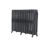Arroll 760mm x 1074mm 6387BTU Black / Silver Cast Iron 3 Column Radiator