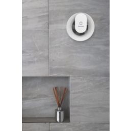 Vent-Axia 409802 Lo-Carbon  100mm (3 3/4") Axial Bathroom App Controlled Extraction Fan  White 230V