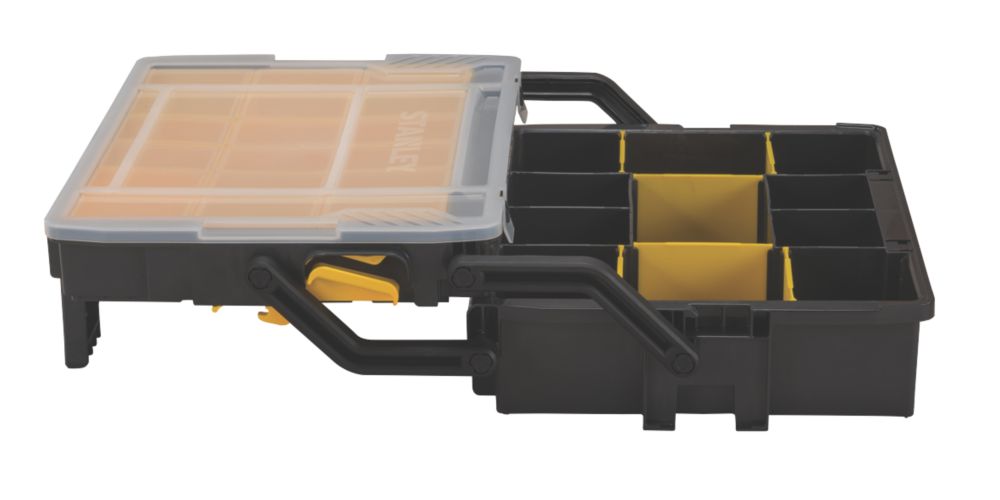 Hardys 48cm Large Stackable Plastic Toolbox Storage Compartment DIY Organiser Layer Clip Tray Case - 10