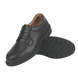 City Knights Derby Tie   Safety Shoes Black Size 7
