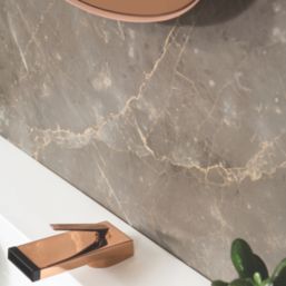 Fibo Signature Wet Wall Panelling Silk  Brown Marble 2400mm x 600mm x 10.2mm