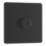 LAP  1-Gang 2-Way LED Dimmer Switch  Matt Black with Colour-Matched Inserts