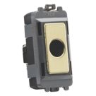 Knightsbridge GDM012BB 0A Grid Flex Outlet Brushed Brass