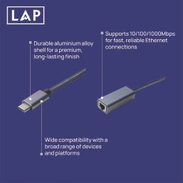 LAP USB-C to RJ45 Adaptor