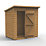 Forest  6' x 4' (Nominal) Pent Shiplap T&G Timber Shed with Base