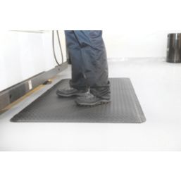 COBA Deckplate Anti-Fatigue Floor Mat Black 3m x 0.9m x 14mm