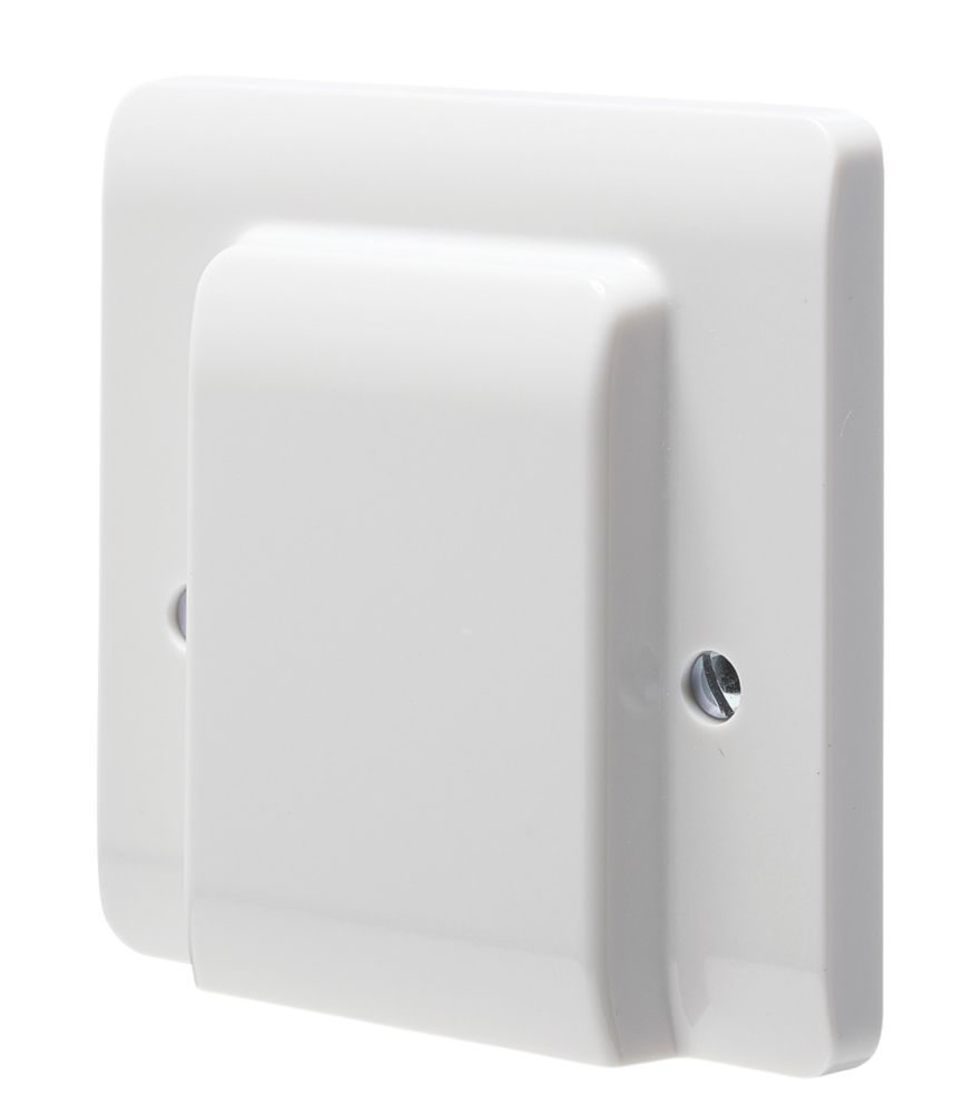 Crabtree Instinct 50A Unswitched Cooker Outlet Plate  White