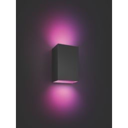 Philips Hue Resonate Outdoor LED Smart Up/Down Wall Light Black 8W ...
