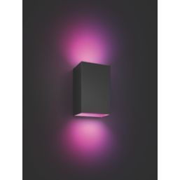 Philips Hue Resonate Outdoor LED Smart Up/Down Wall Light Black 8W 1180lm