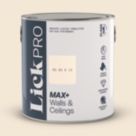 LickPro Max+ 2.5Ltr White BS 08 B 15 Matt Emulsion  Paint
