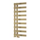 Reina 1235mm x 500mm 1482BTU Brass Flat Designer Towel Radiator