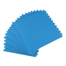 Essentials  Interlocking Floor Tiles Blue 10mm 12 Pack