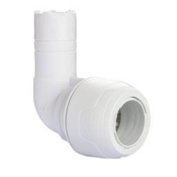 Hep2O  Plastic Push-Fit Equal 90° Keyless Stem Elbow 22mm