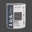 LickPro Max+ 1Ltr Black 02 Matt Emulsion  Paint