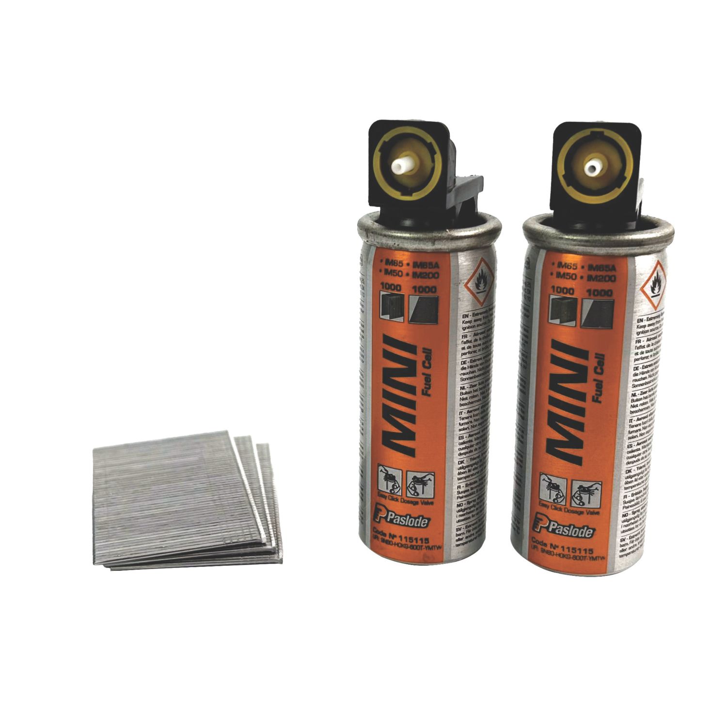 Paslode Galvanised Angled White Brads 16ga x 38mm 2000 Pack (882VT)
