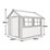 Shire Solway 3 12' x 15' 6" (Nominal) Apex Timber Log Cabin with Assembly