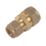 Flomasta  Brass Compression Reducing Coupler 15mm x 12mm