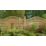 Forest Prague  Lattice Curved Top Fence Panels Natural Timber 6' x 4' Pack of 5