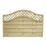 Forest Prague  Lattice Curved Top Fence Panels Natural Timber 6' x 4' Pack of 5