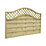 Forest Prague  Lattice Curved Top Fence Panels Natural Timber 6' x 4' Pack of 5