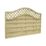 Forest Prague  Lattice Curved Top Fence Panels Natural Timber 6' x 4' Pack of 5