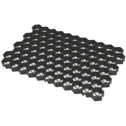 Apollo Ground Guard Black Interlocking Ground Reinforcement Tile 5 Pack