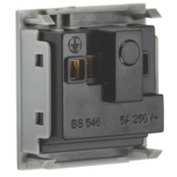 Knightsbridge  5A Unswitched Modular Socket Grey