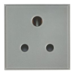 Knightsbridge  5A Unswitched Modular Socket Grey