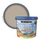 Ronseal Fence Life Plus 9Ltr Warm Stone Shed & Fence Paint