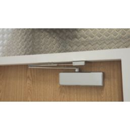 Rutland TS.3204 Fire Rated Overhead Door Closer Polished Chrome