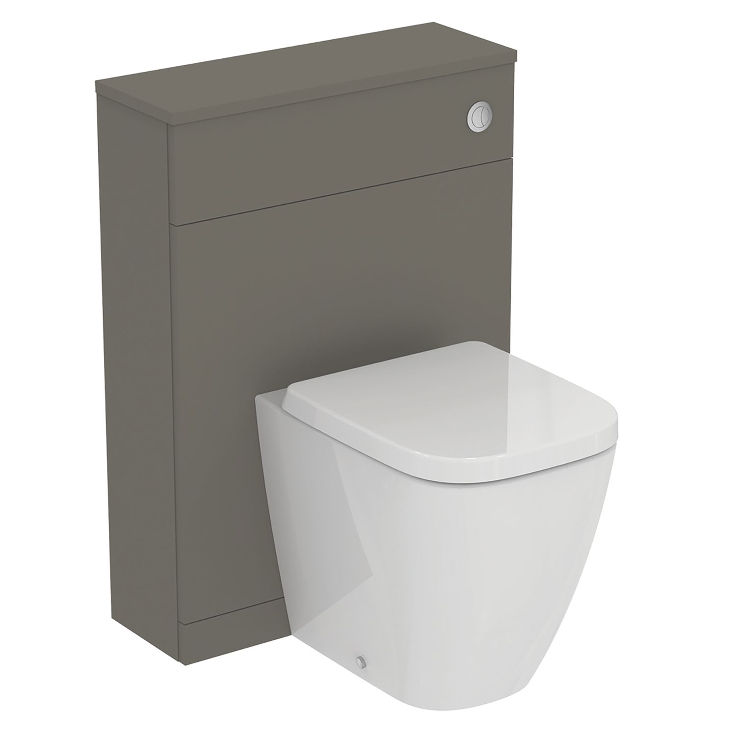 Ideal Standard i.life S Compact Toilet Unit Quartz Grey Matt 600mm x 695mm x 853mm (883HM)