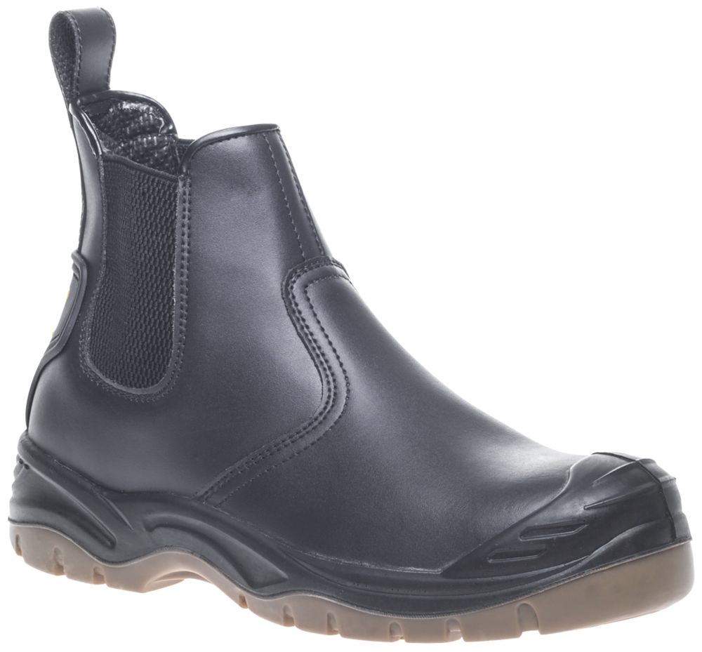 Apache AP714SM Safety Dealer Boots Black Size 11 - Screwfix
