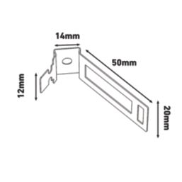 D-Line Pre-Galvanised Steel Safe-D Conduit Saddles 20mm White 100 Pack