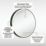Sensio Frontier Round Illuminated Bathroom Mirror Black With 1615lm LED Light 600mm x 600mm