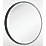 Sensio Frontier Round Illuminated Bathroom Mirror Black With 1615lm LED Light 600mm x 600mm