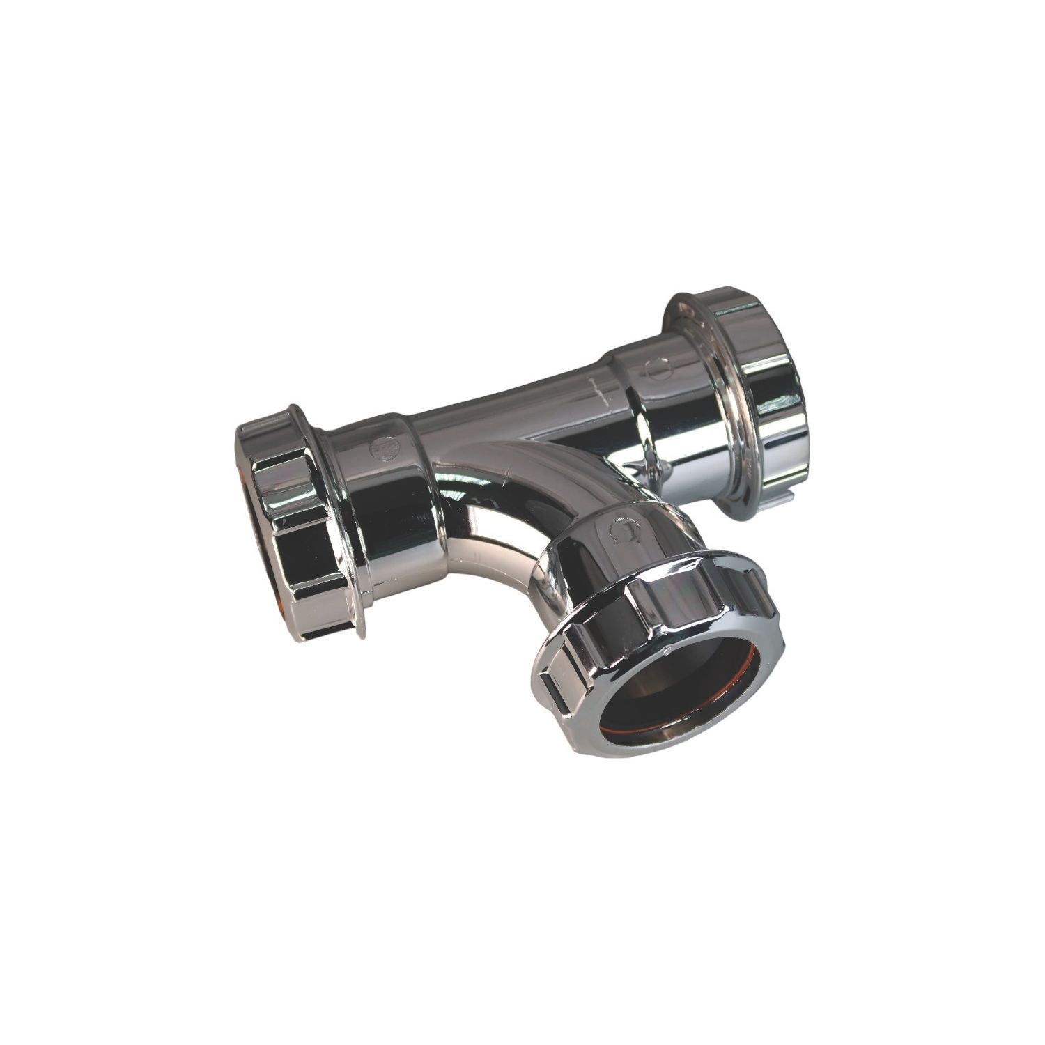 FloPlast CW22 Compression Uni Waste Tee Chrome 32mm (883VF)