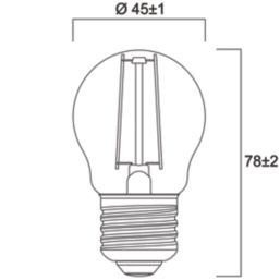 Sylvania TOLEDO RETRO E27 Mini Globe LED Light Bulb 250lm 2.5W