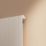 Flomasta  600mm x 578mm 1508BTU White Vertical Designer Radiator