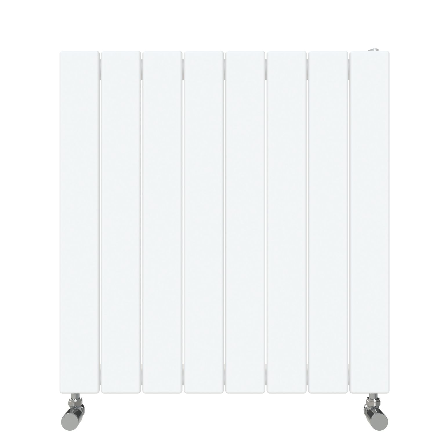 Flomasta 600mm x 578mm 1508BTU White Vertical Designer Radiator (8841D)