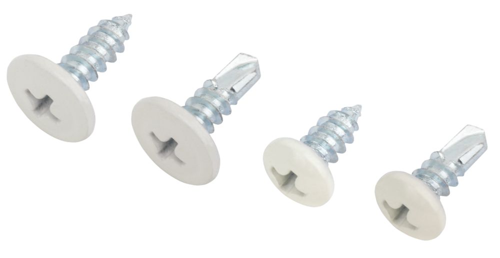 Easydrive Phillips Mixed White Head Screws Handy Pack 900 Pcs - Screwfix