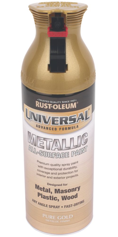 Rust-Oleum Universal Pure gold effect Multi-surface Spray paint, 400ml