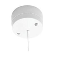 British General  6A 1-Way Pull Cord Switch White