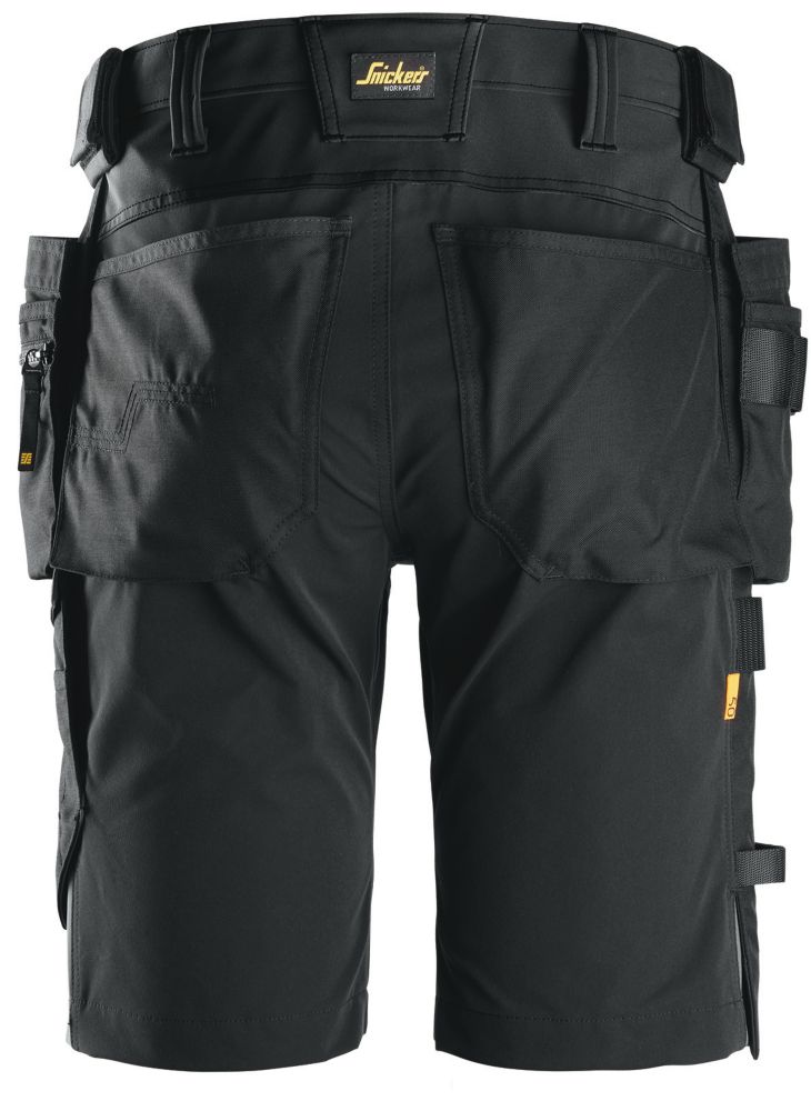 Snickers 6175 Stretch Work Shorts Black 41
