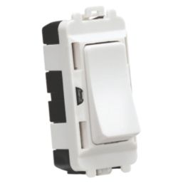 Knightsbridge  20AX Grid DP Control Switch White