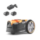 LawnMaster 24V 2x 4.0Ah Lithium MX Brushless Cordless 16cm OcuMow 16 Robotic Drop & Mow Lawn Mower