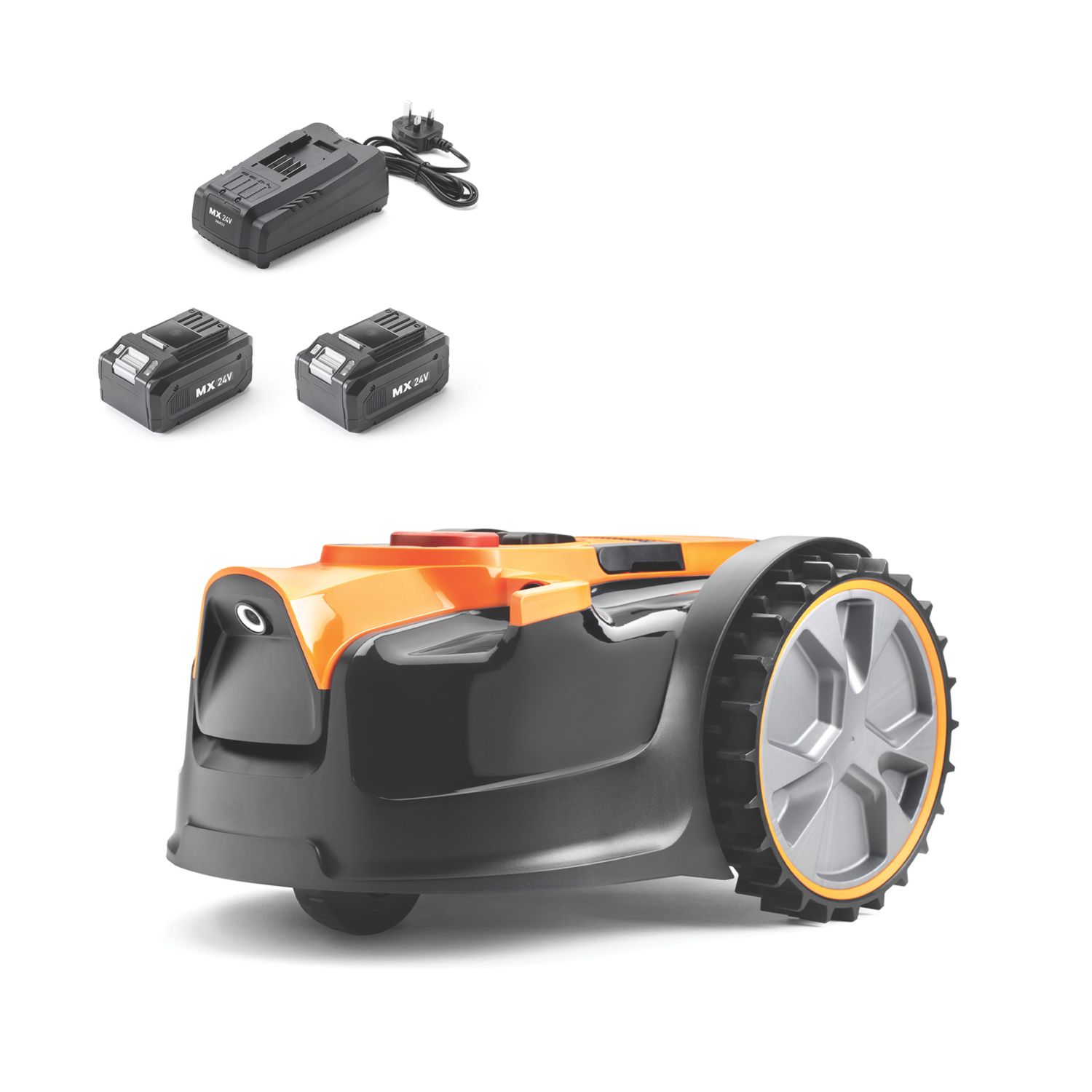 LawnMaster 24V 4.0Ah Lithium MX Brushless Cordless 16cm OcuMow 16 Robotic Drop & Mow Lawn Mower (884CU)