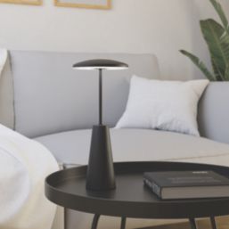 Eglo Piccola  Rechargeable LED Portable Table Lamp Black 270lm
